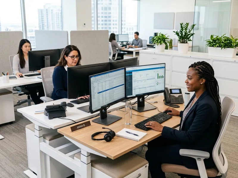 Medical billing specialists processing healthcare claims